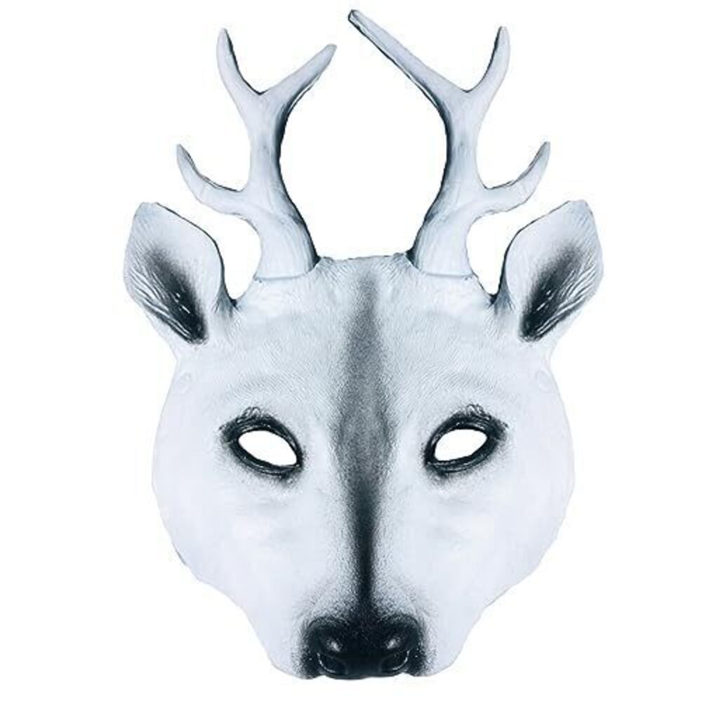 8256 Deer Mask Halloween Animal Skull Masks Reindeer Head Mask Christmas